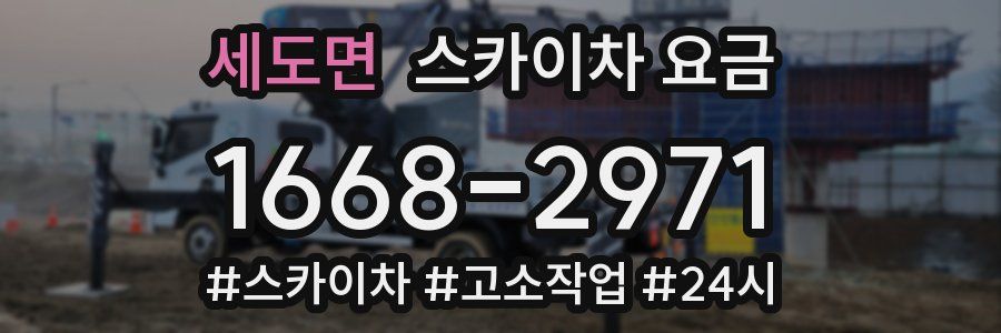 세도면 스카이차 요금