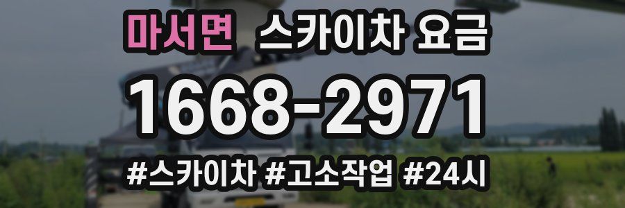 마서면 스카이차 요금