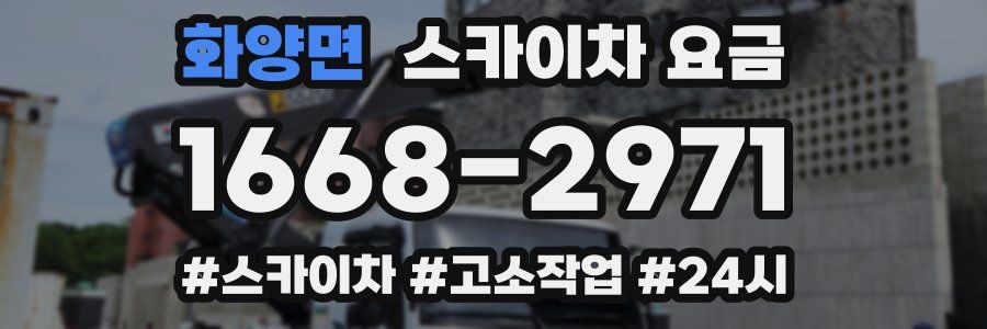 화양면 스카이차 요금