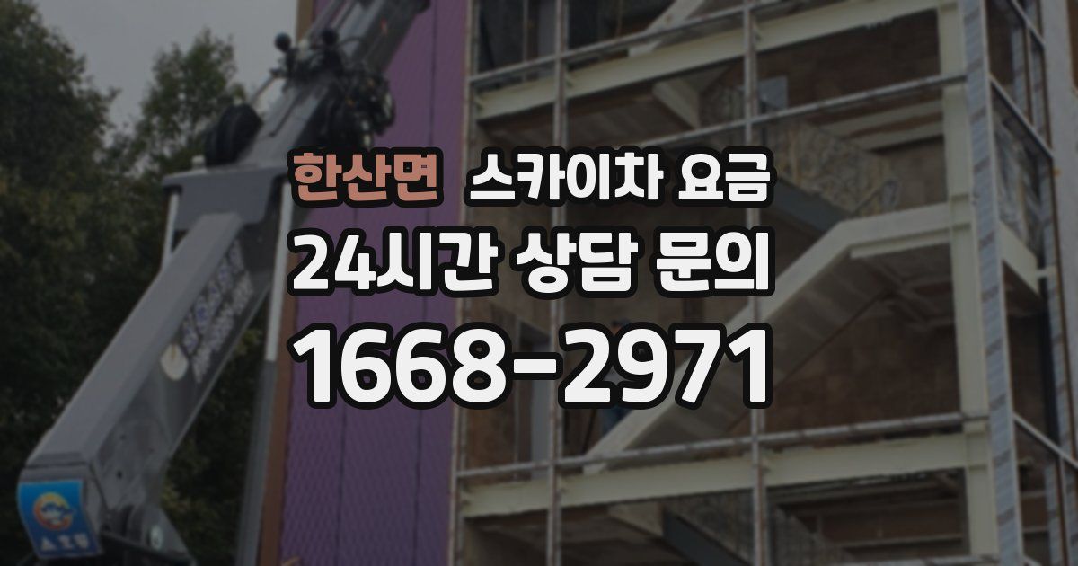 한산면 스카이차 요금