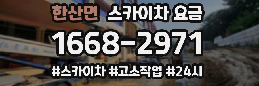 한산면 스카이차 요금