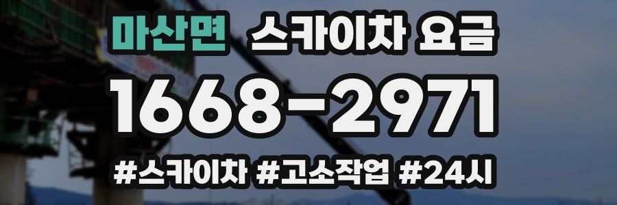 마산면 스카이차 요금