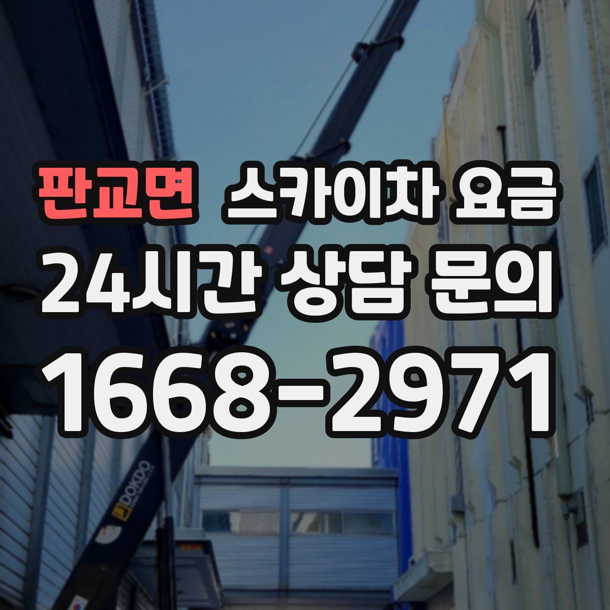 판교면 스카이차 요금