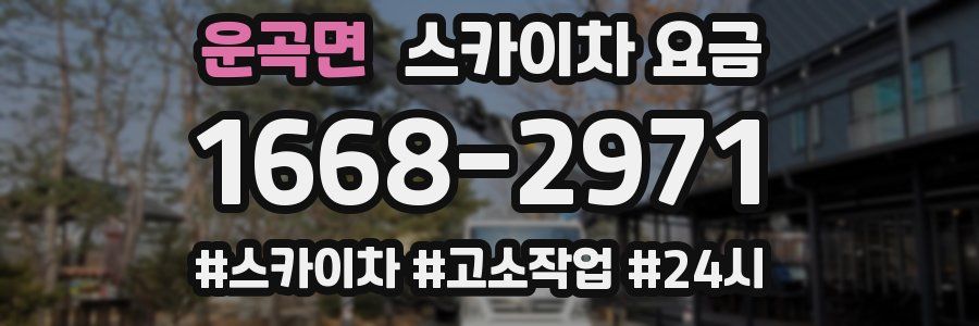 운곡면 스카이차 요금