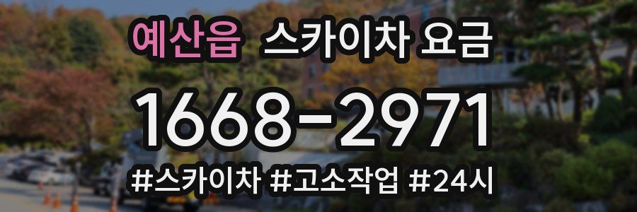 예산읍 스카이차 요금