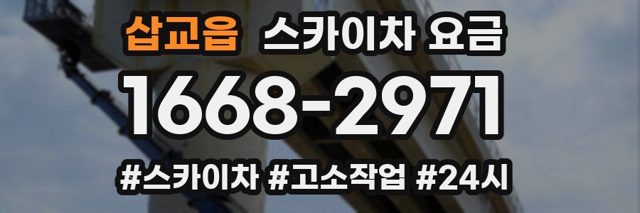 삽교읍 스카이차 요금