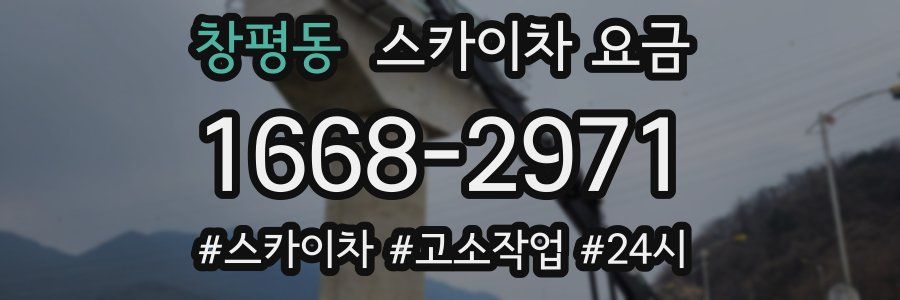 창평동 스카이차 요금