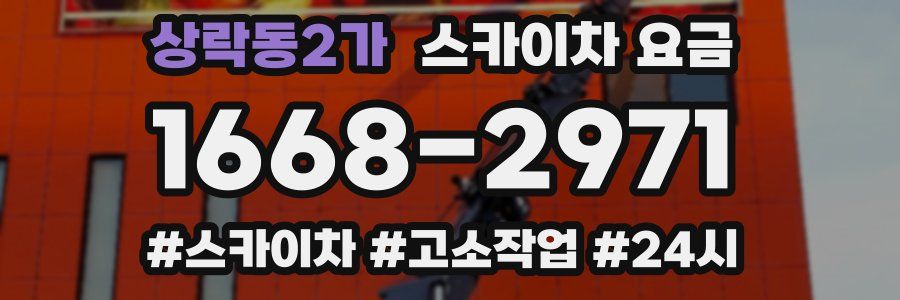 상락동2가 스카이차 요금