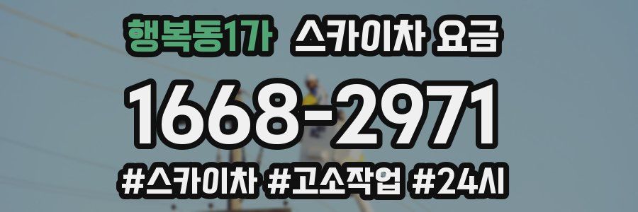 행복동1가 스카이차 요금