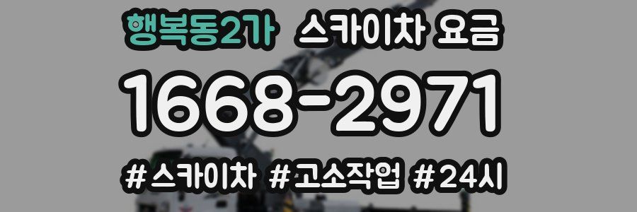 행복동2가 스카이차 요금