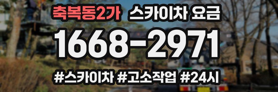축복동2가 스카이차 요금