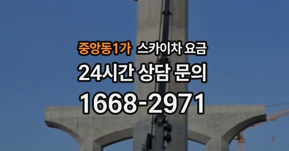 중앙동1가 스카이차 요금