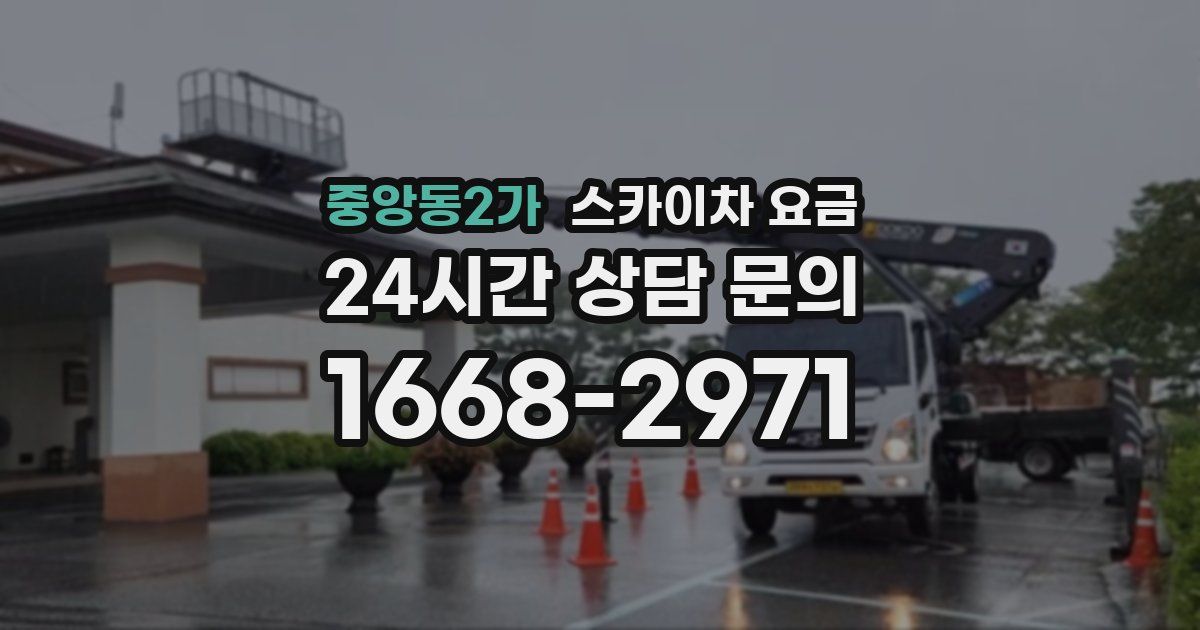 중앙동2가 스카이차 요금