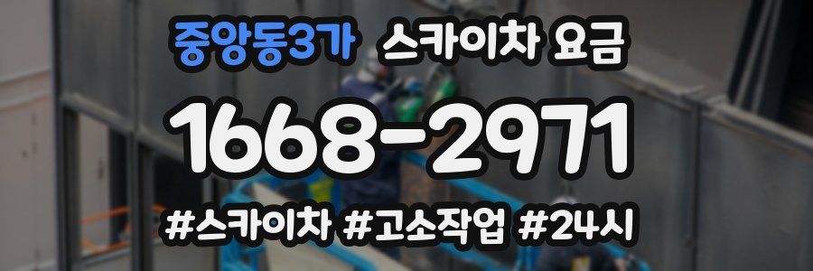 중앙동3가 스카이차 요금