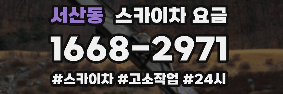 서산동 스카이차 요금