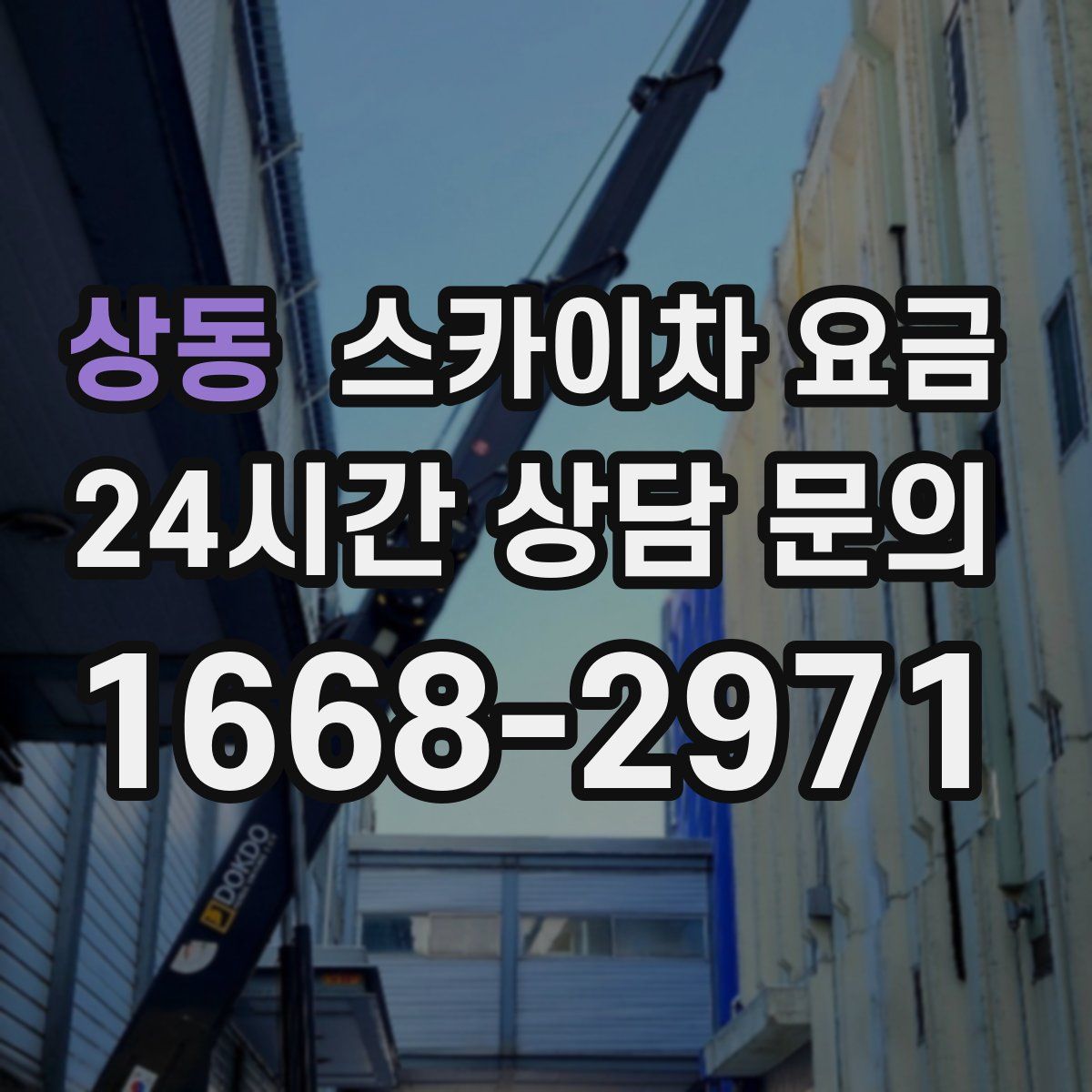 상동 스카이차 요금