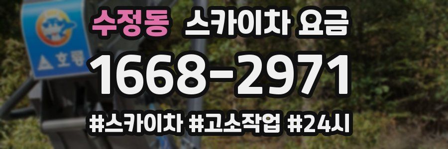 수정동 스카이차 요금