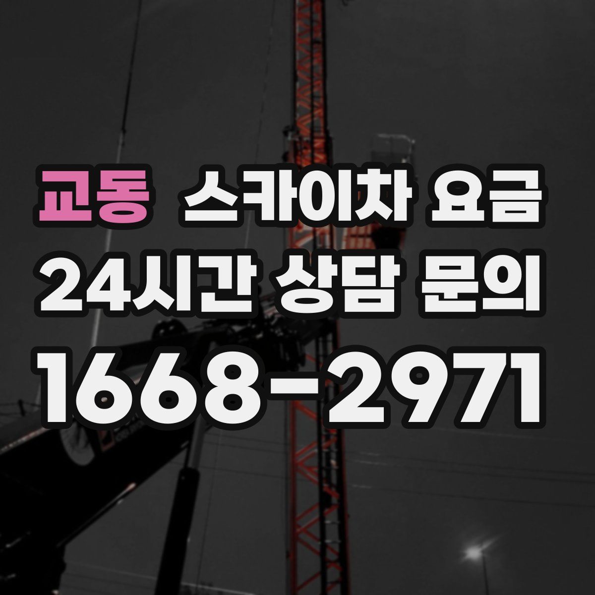 교동 스카이차 요금