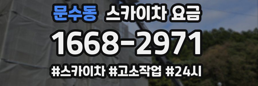 문수동 스카이차 요금