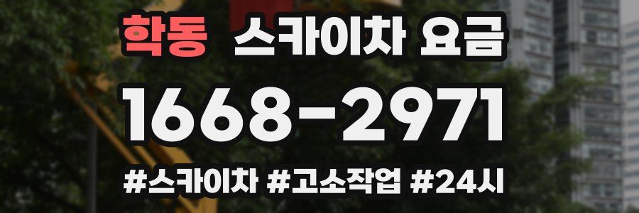 학동 스카이차 요금