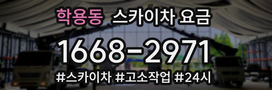 학용동 스카이차 요금