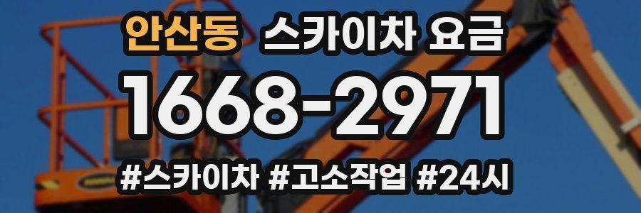 안산동 스카이차 요금