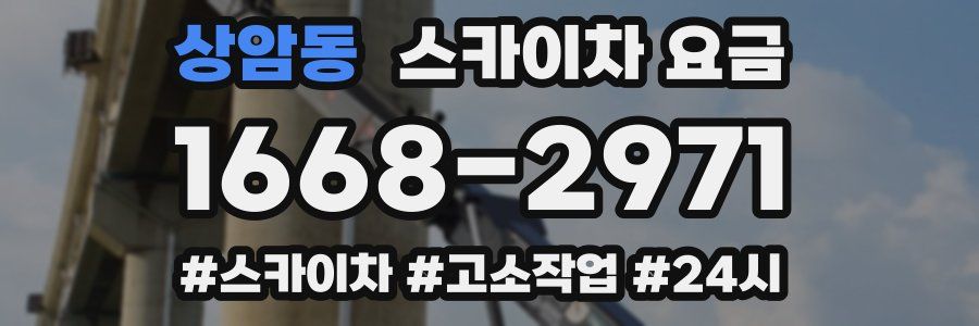 상암동 스카이차 요금