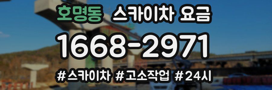 호명동 스카이차 요금