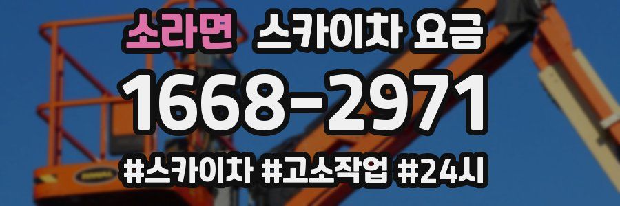 소라면 스카이차 요금