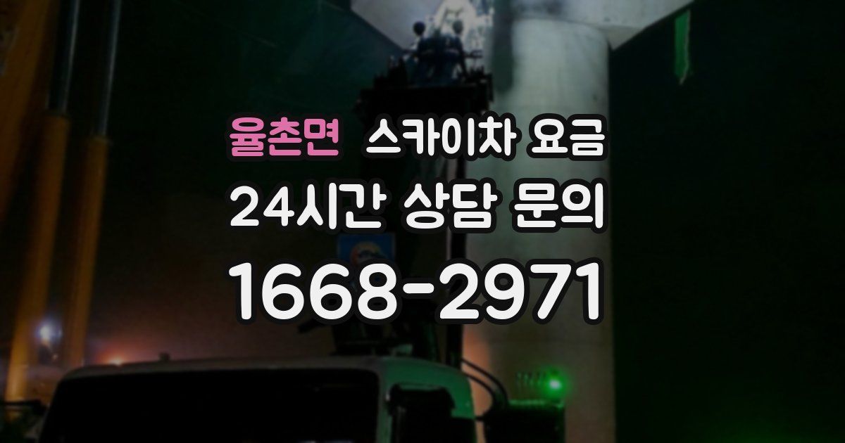 율촌면 스카이차 요금