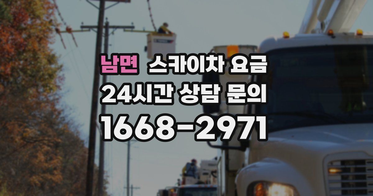 남면 스카이차 요금