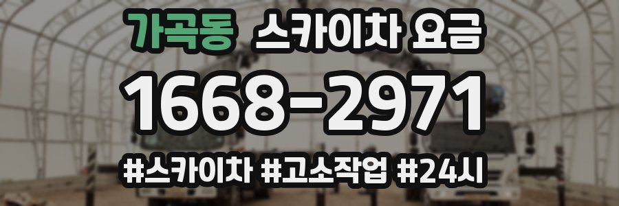 가곡동 스카이차 요금