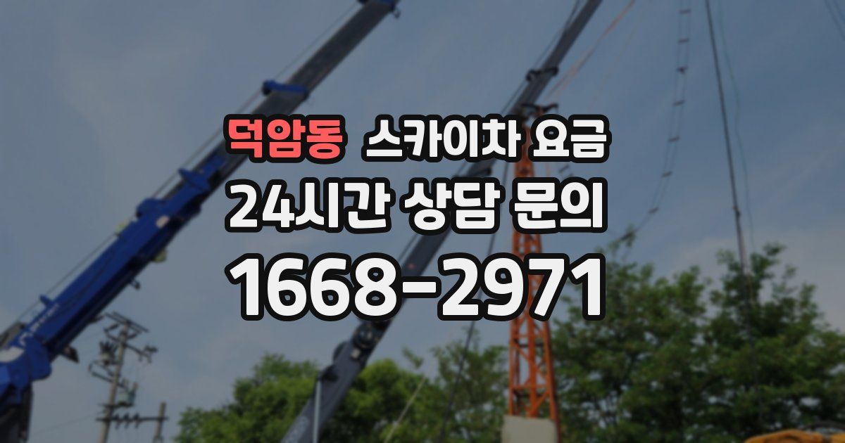 덕암동 스카이차 요금