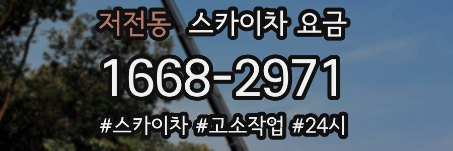 저전동 스카이차 요금