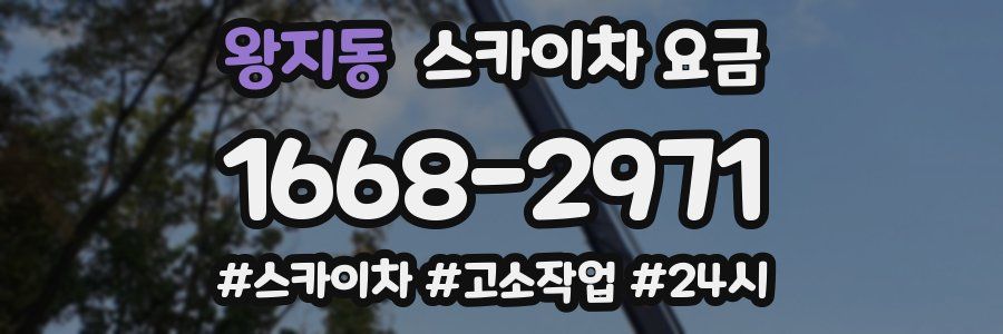 왕지동 스카이차 요금