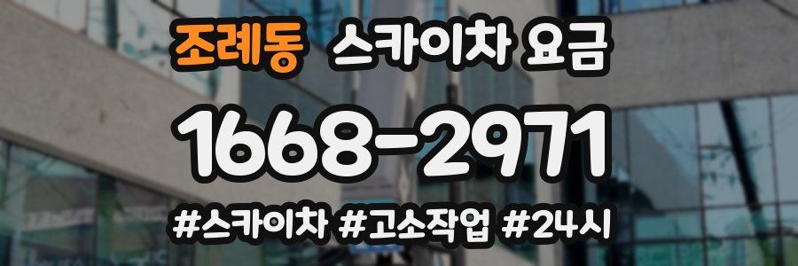 조례동 스카이차 요금