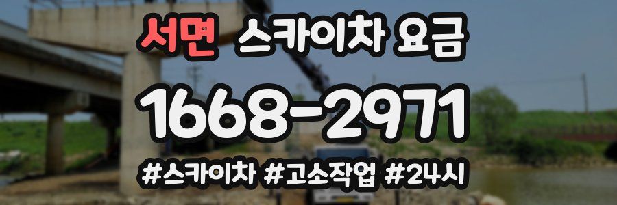 서면 스카이차 요금