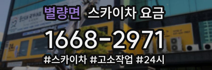 별량면 스카이차 요금