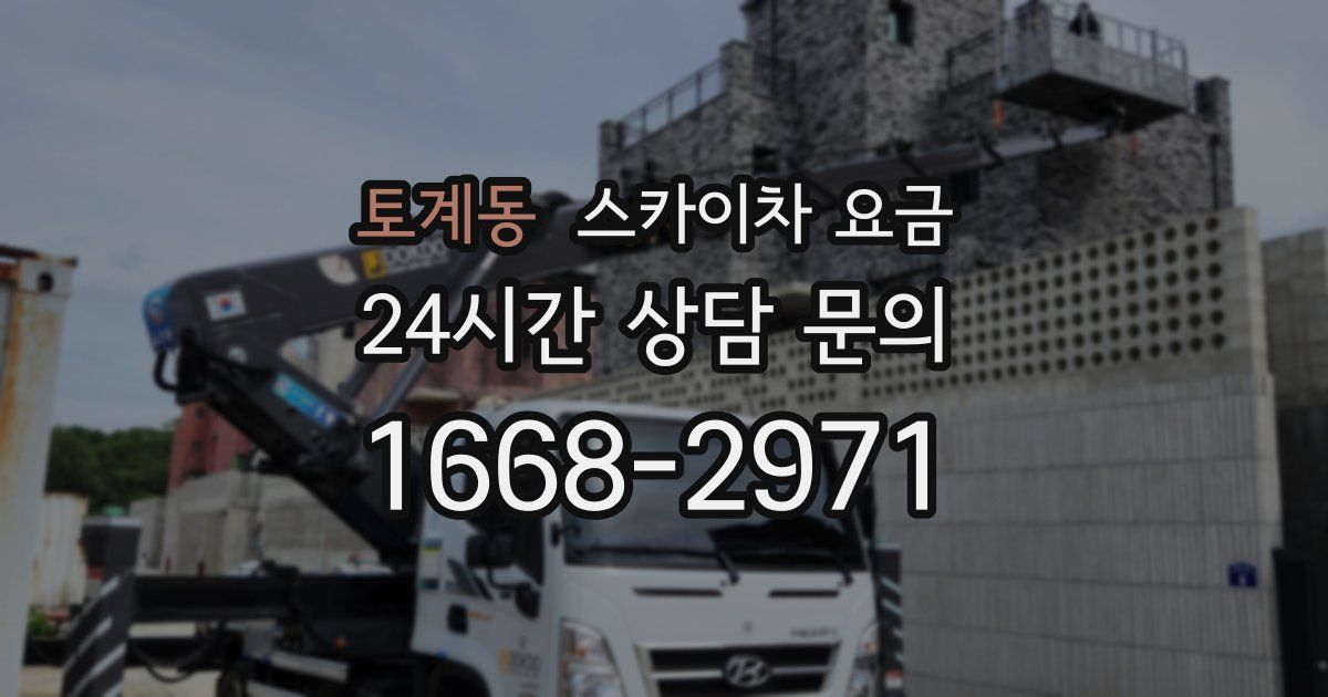 토계동 스카이차 요금