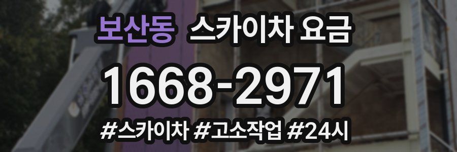 보산동 스카이차 요금