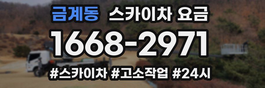 금계동 스카이차 요금