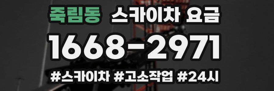 죽림동 스카이차 요금