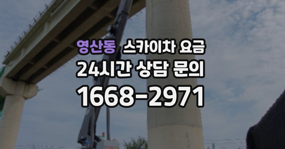 영산동 스카이차 요금