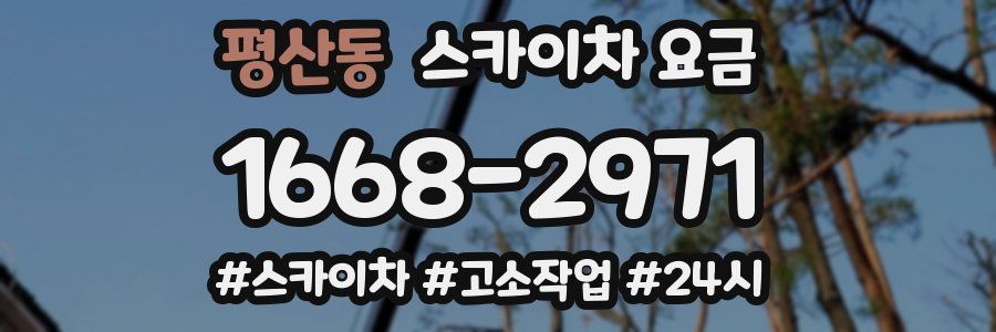 평산동 스카이차 요금