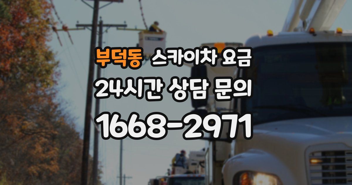 부덕동 스카이차 요금