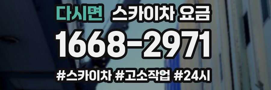 다시면 스카이차 요금