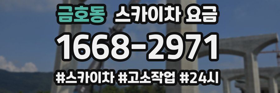 금호동 스카이차 요금