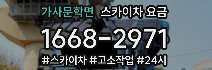 가사문학면 스카이차 요금