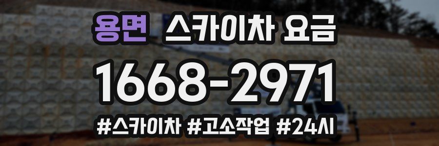 용면 스카이차 요금