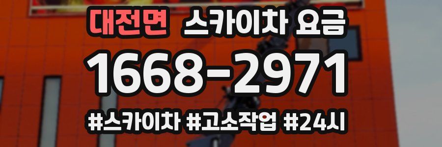 대전면 스카이차 요금